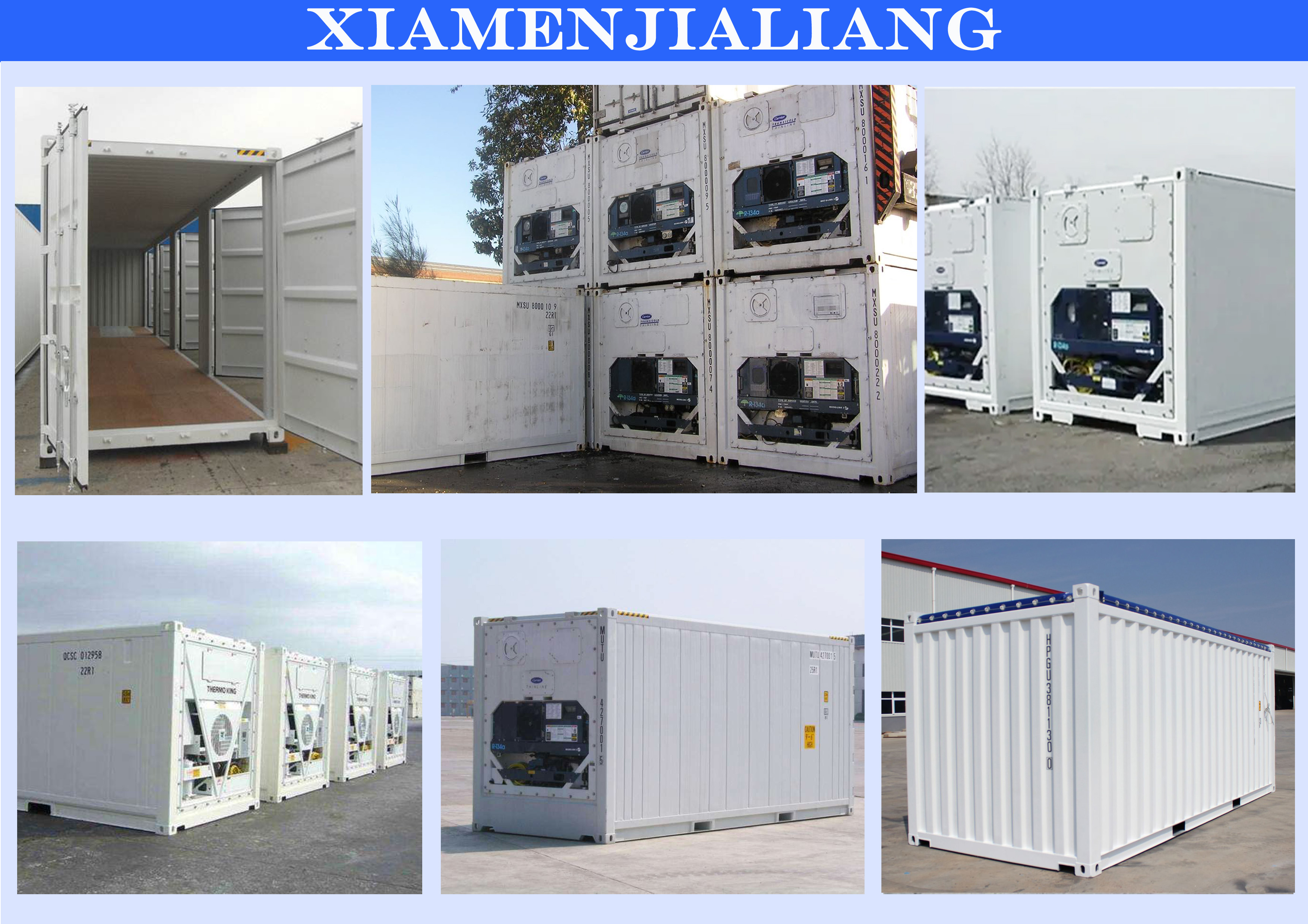 Xiamen Jialiang Ice Cream Freezer Storage Containers 20FT